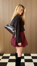 תיק אדמונית חום קפה