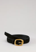 חגורת עור דנה שחורה