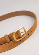 חגורת עור עדית חאקי