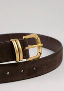 חגורת עור  אלכסה קפה