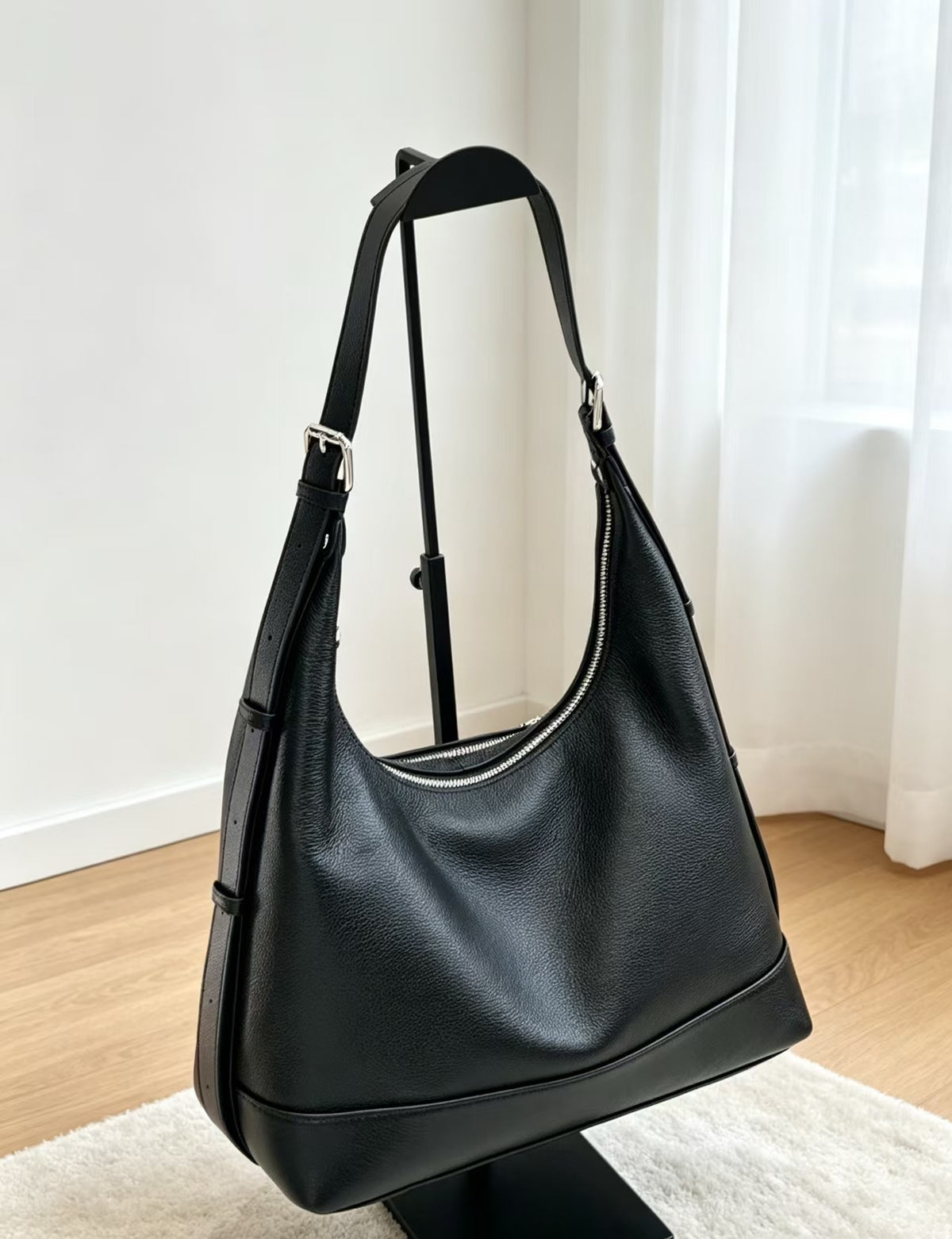 תיק עור קיארוטוני שחור