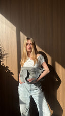 תיק מייפל טקסט אפור